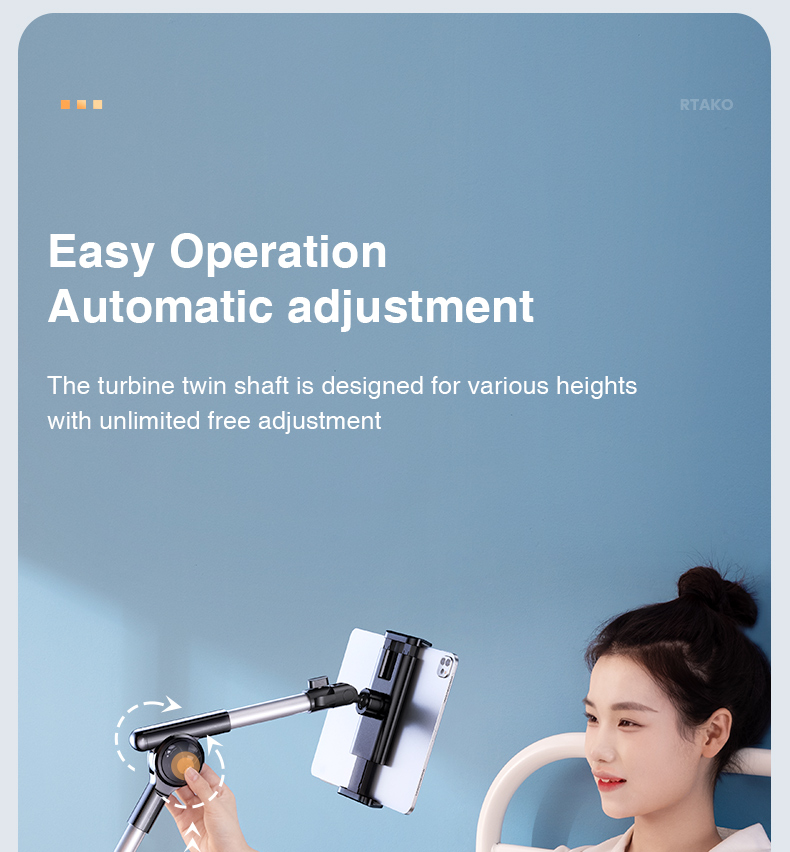 chube Giá đỡ tablet Rtako LD057 1.8m/xoay 360/khóa tự động