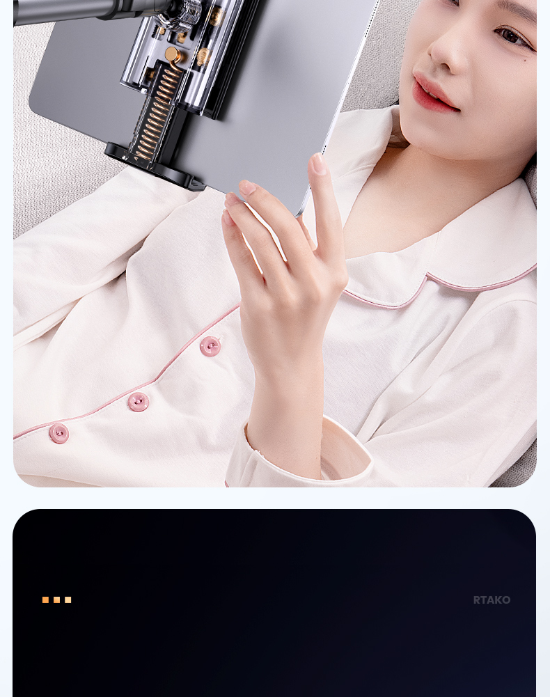 chube Giá đỡ tablet Rtako LD057 1.8m/xoay 360/khóa tự động