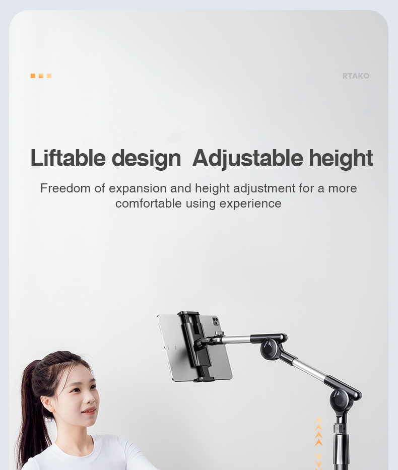 chube Giá đỡ tablet Rtako LD057 1.8m/xoay 360/khóa tự động