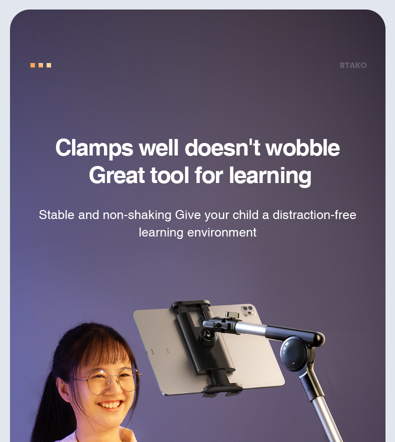 chube Giá đỡ tablet Rtako LD057 1.8m/xoay 360/khóa tự động