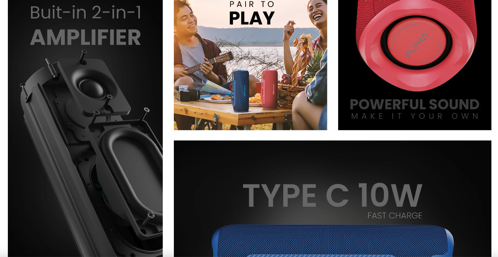 chube Loa Bluetooth di động HiFuture ALPHA 20W