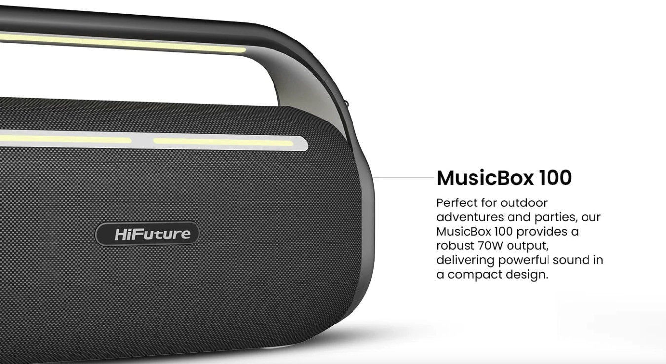 chube Loa Bluetooth Karaoke HiFuture MusicBox 100 70W, 8000mAh