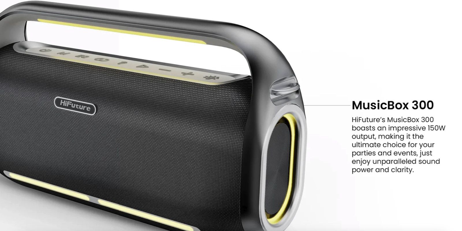 chube Loa Bluetooth Karaoke HiFuture MusicBox 300 150W, 18000mAh