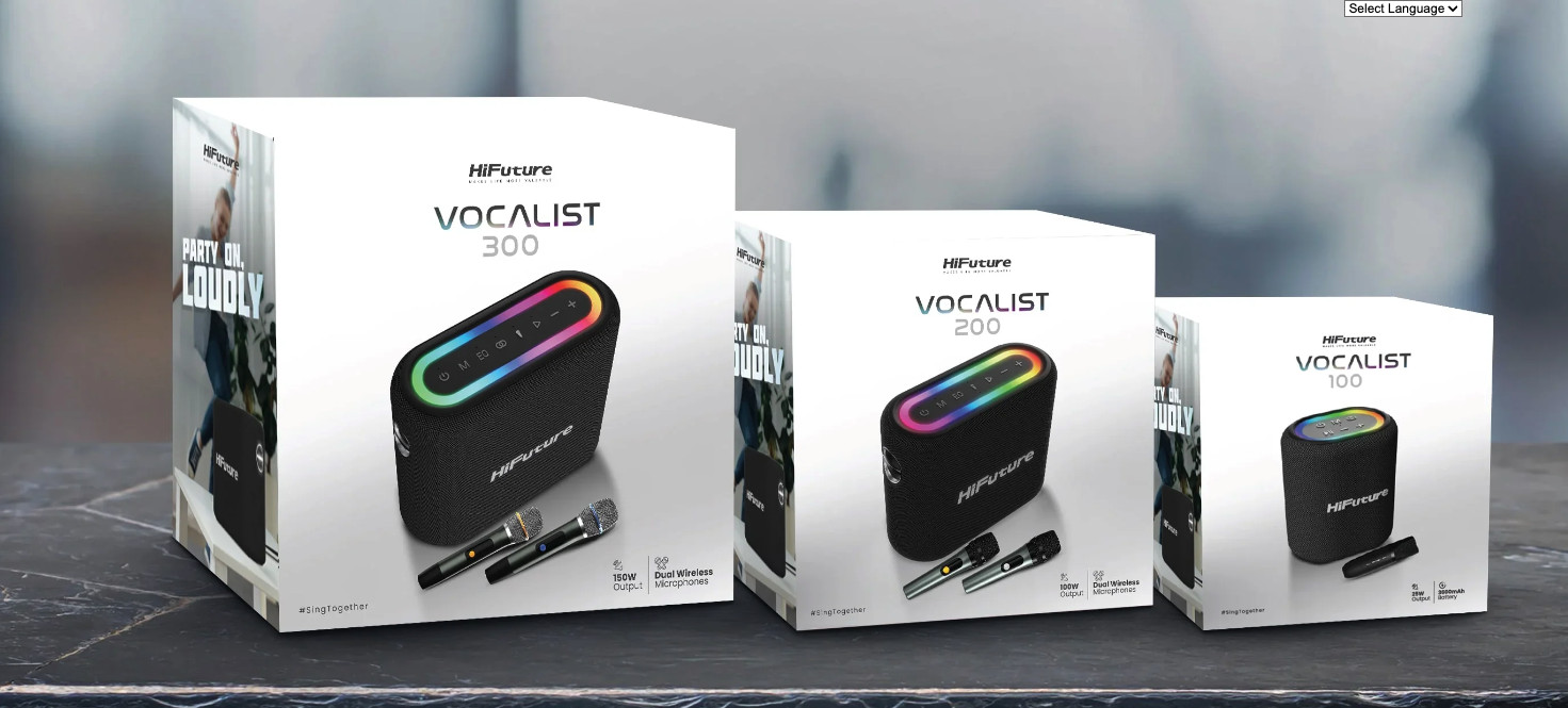 chube Loa Bluetooth Karaoke HiFuture Vocalist 100 (25W, 2 Micro)