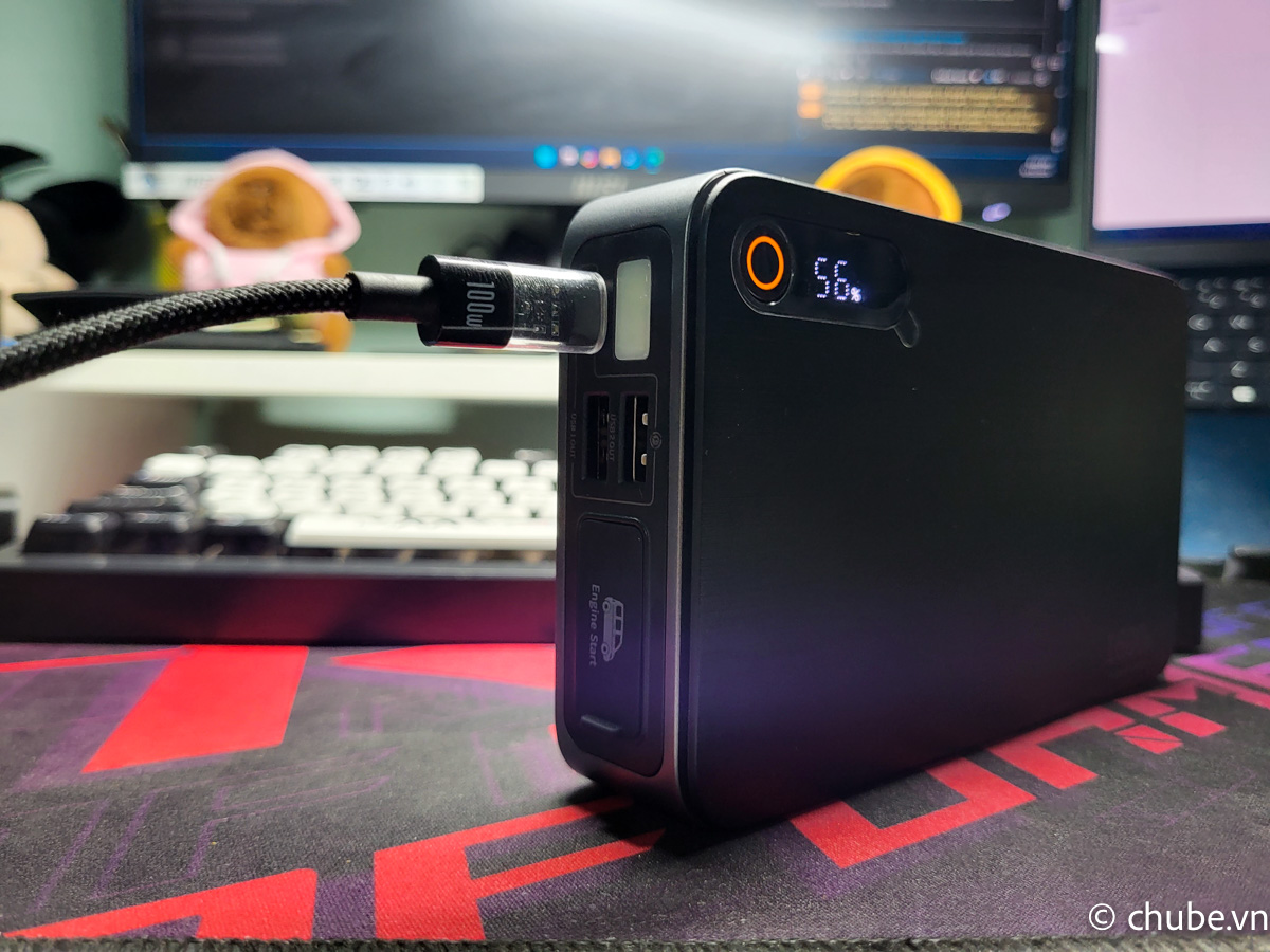 Màn hình hiển thị mức pin kỹ thuật số trên kích bình Baseus