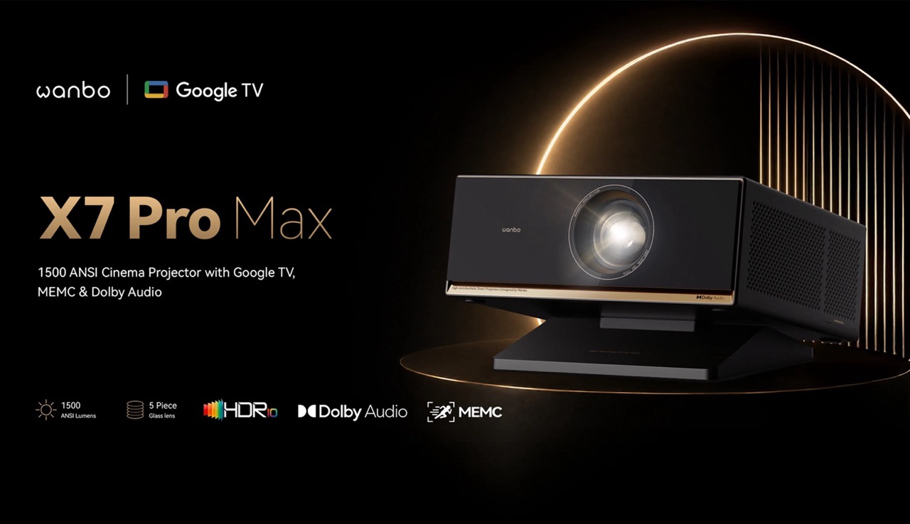 Máy chiếu thông minh Wanbo X7 Pro Max mang đến trải nghiệm điện ảnh tại gia hoàn hảo
