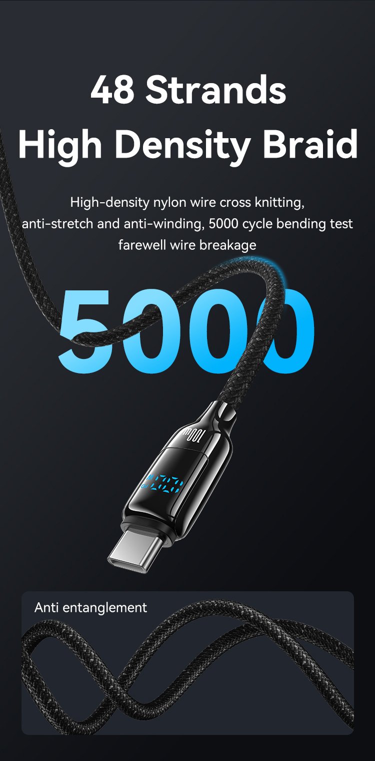 chube Cáp LED 100W USAMS SJ742 C to C Zinc Alloy HX Series