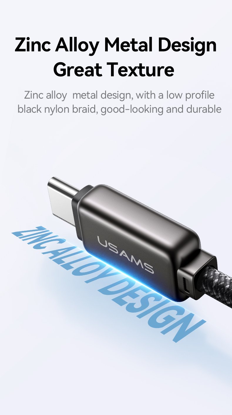 chube Cáp sạc nhanh USAMS SJ743 C To Lightning 30W Meteor Series