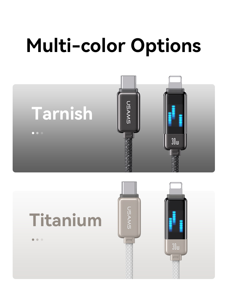 chube Cáp sạc nhanh USAMS SJ743 C To Lightning 30W Meteor Series