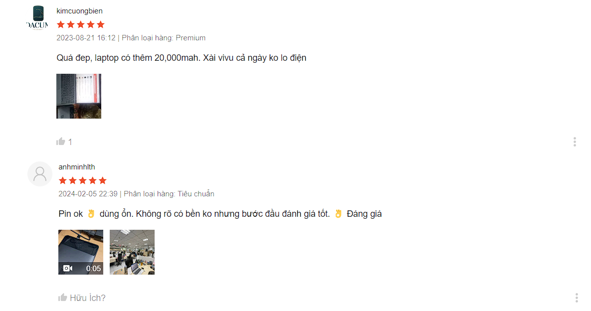 Pin dự phòng Baseus 100W 20000mAh Chube