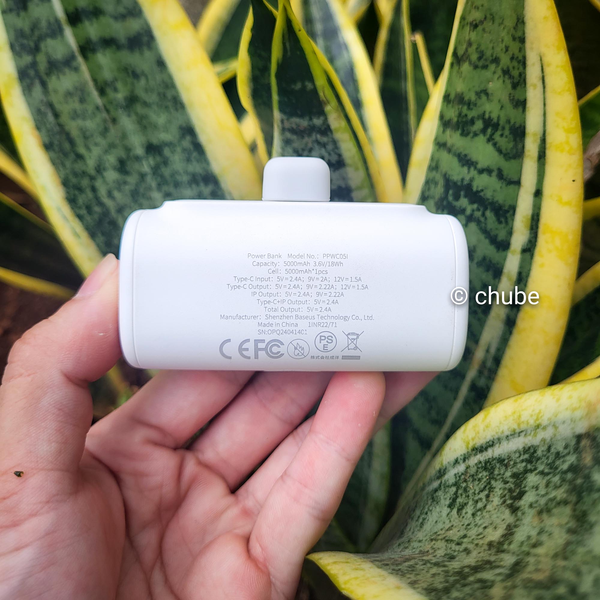 Pin sạc dự phòng Baseus Compact 5000mAh, sạc nhanh, nhỏ gọn, tiện dụng