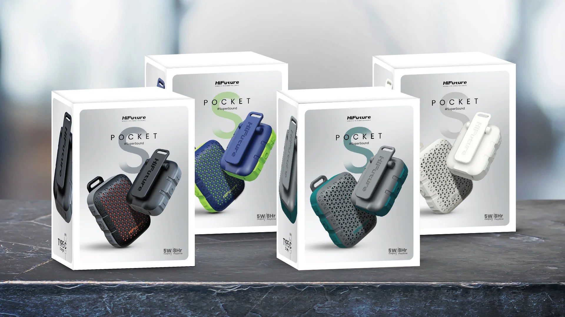 Thiết kế tổng quan Loa Bluetooth Mini di động HiFuture POCKET S