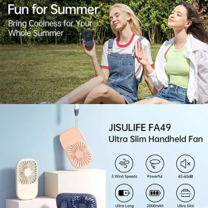 chube Quạt tay mini Jisulife FA49 nhỏ gọn pin 13h