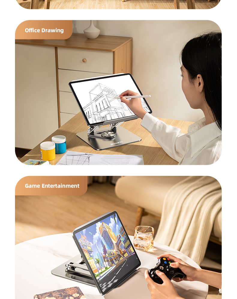 chube Đế tản nhiệt laptop tablet Rtako RS-CP84 Xoay 360