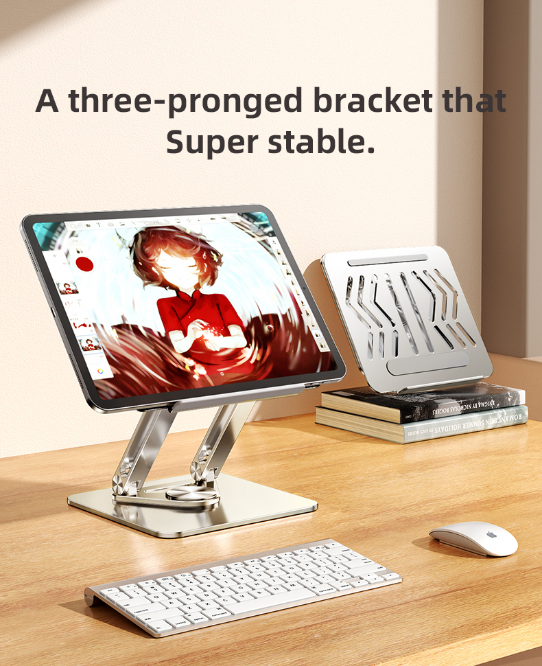 chube Đế tản nhiệt laptop tablet Rtako RS-CP84 Xoay 360