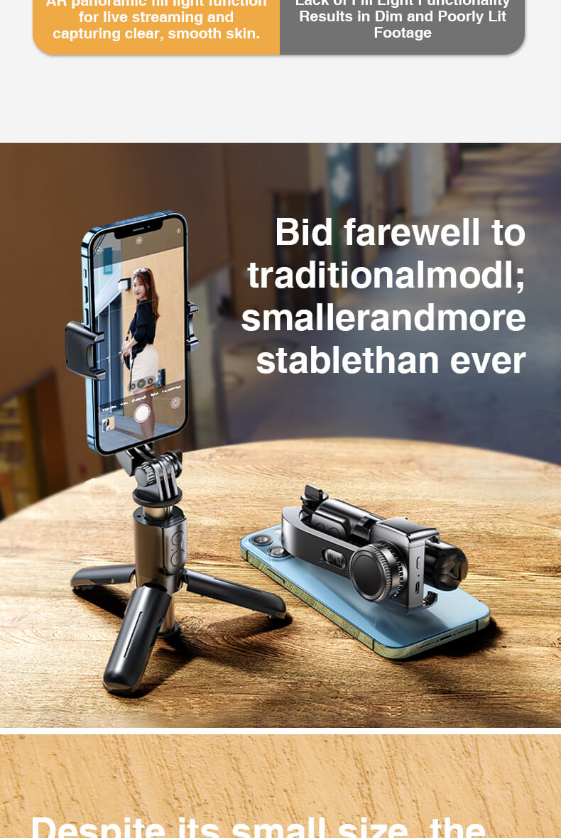 chube Tay cầm chống rung Mini Rtako L08 Mini Anti-shake Gimbal