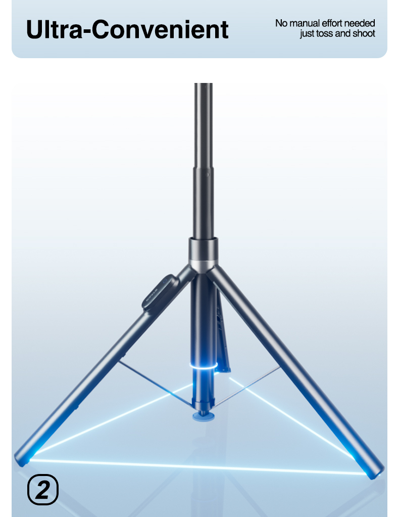 chube Tripod chân tự bung Rtako RZP001 AB226 (Xoay 720°, 1.7m)