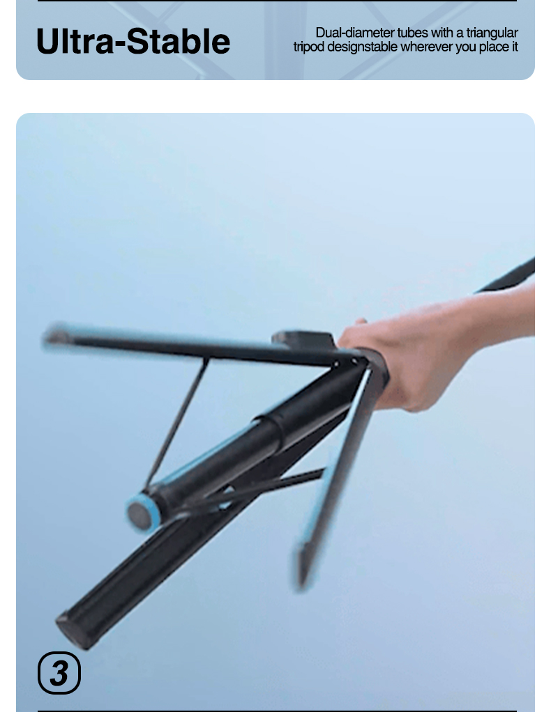 chube Tripod chân tự bung Rtako RZP001 AB226 (Xoay 720°, 1.7m)