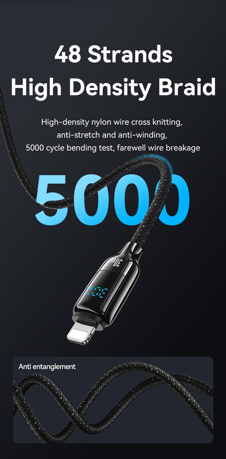 chube Cáp sạc nhanh USAMS SJ741 C To Lightning 30W HX Series