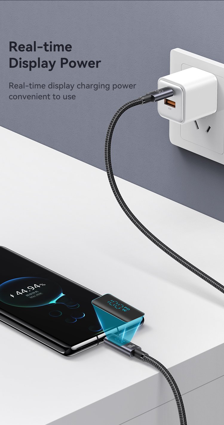 Cáp sạc USAMS SJ671 Type C to Type C 100W hỗ trợ sạc nhanh cho laptop