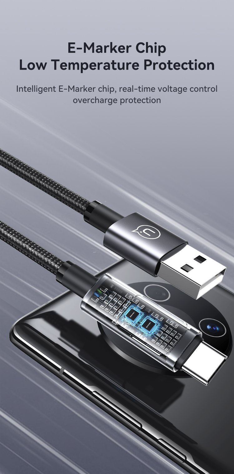 chube Cáp sạc nhanh Usams SJ673 USB-C 6A Sufeng Series