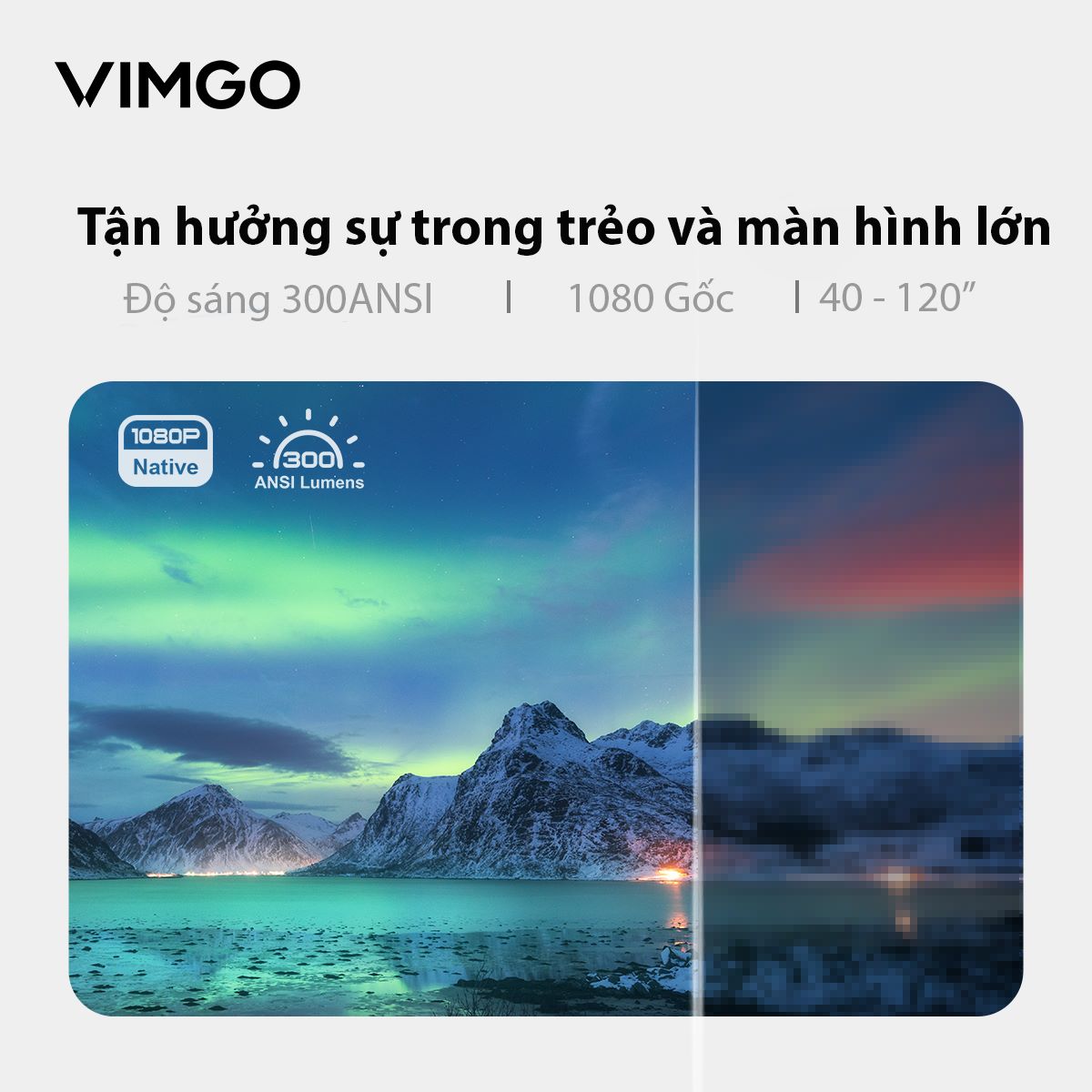chube Máy chiếu VIMGO P10 SMART MINI PROJECTOR