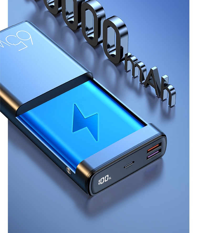 Thiết kế vỏ hợp kim nhôm của pin USAMS PB59 30000mAh