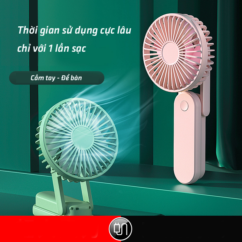 chube Quạt mini Rtako XJ-F01 cầm tay pin 1200mAh
