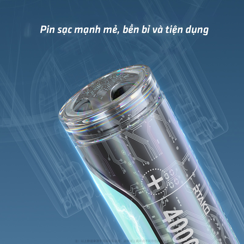 chube Quạt mini Rtako XJ-F01 cầm tay pin 1200mAh