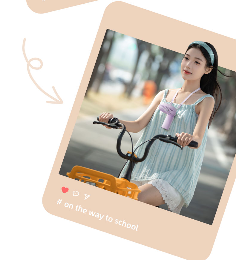 chube Quạt mini Rtako Y20 cầm tay gấp gọn pin 36h