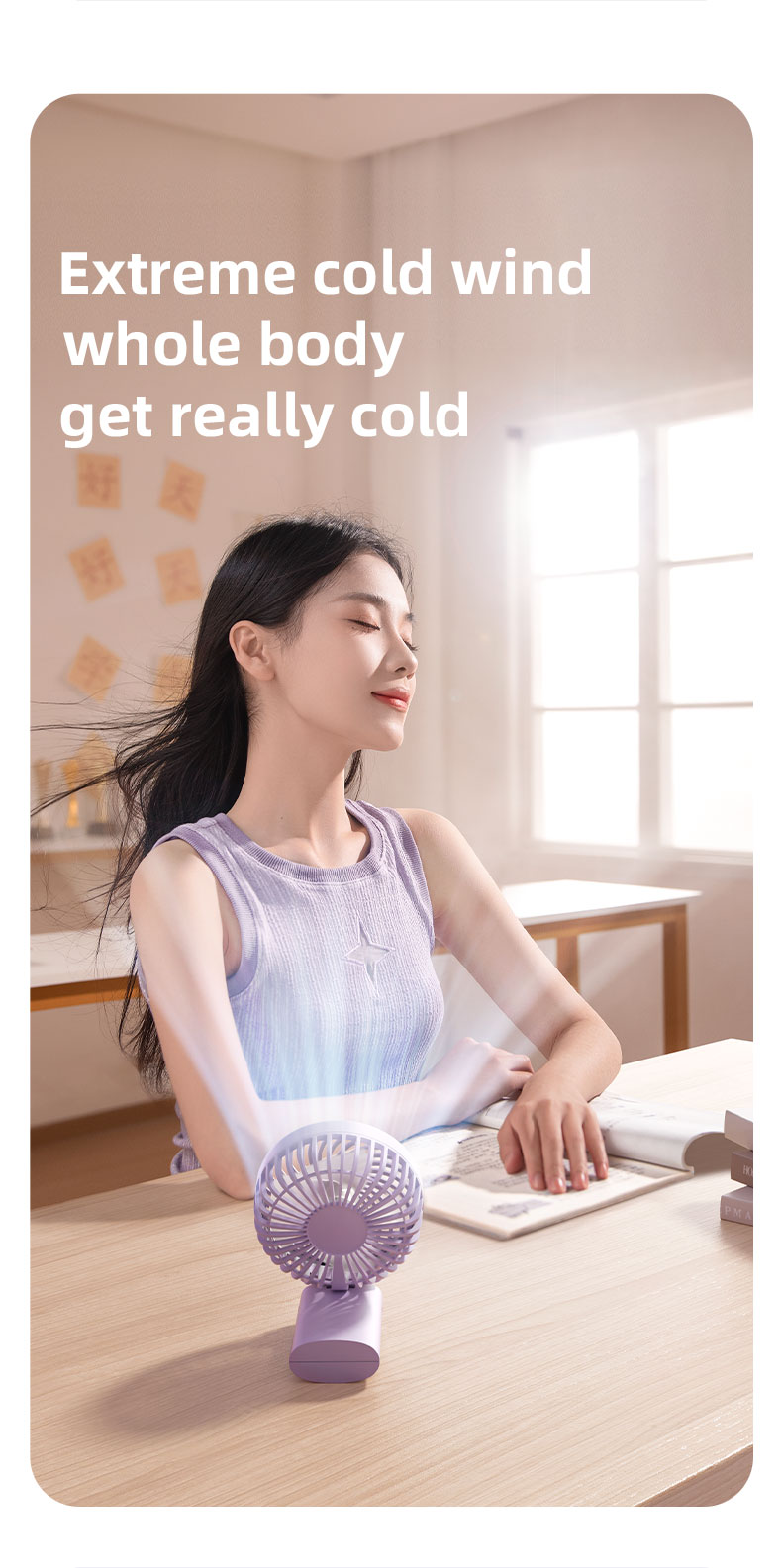 chube Quạt mini Rtako Y20 cầm tay gấp gọn pin 36h