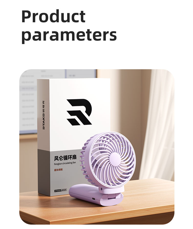 chube Quạt mini Rtako Y20 cầm tay gấp gọn pin 36h