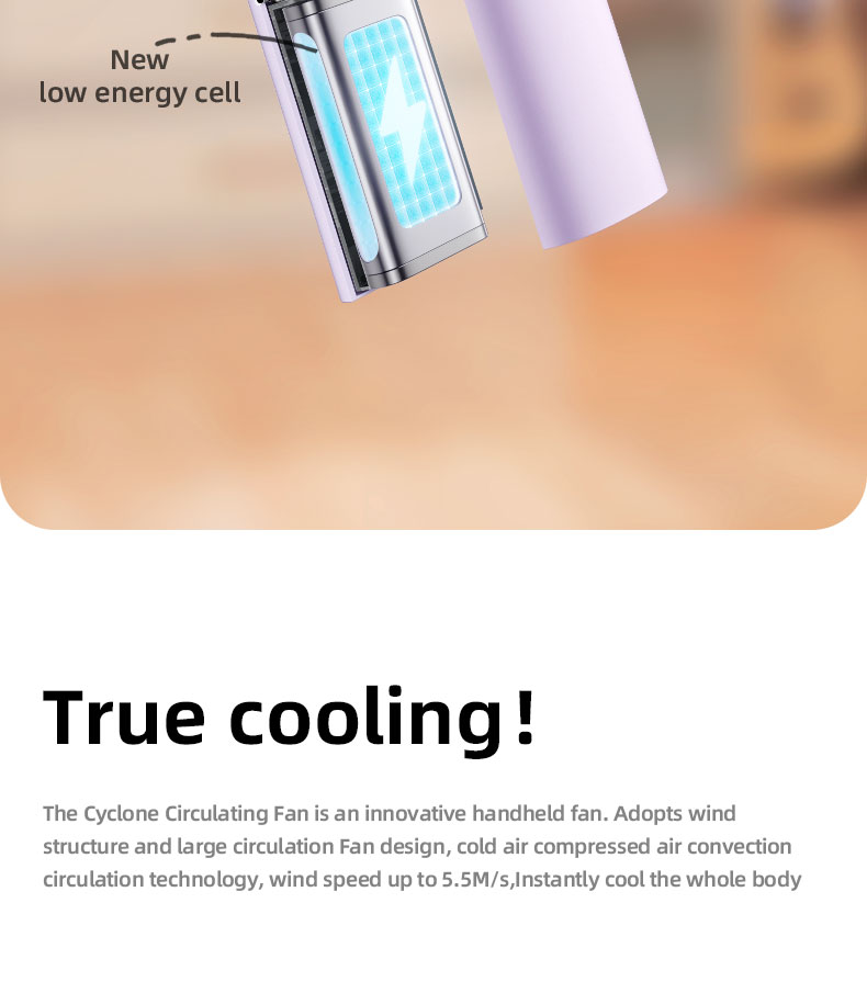 chube Quạt mini Rtako Y20 cầm tay gấp gọn pin 36h