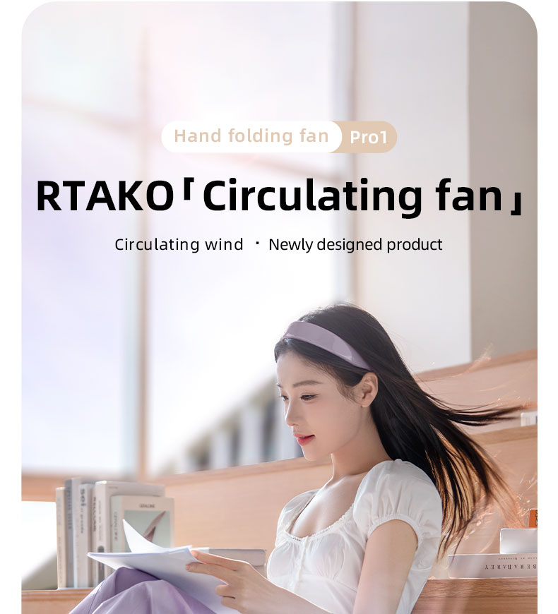 chube Quạt mini Rtako Y20 cầm tay gấp gọn pin 36h