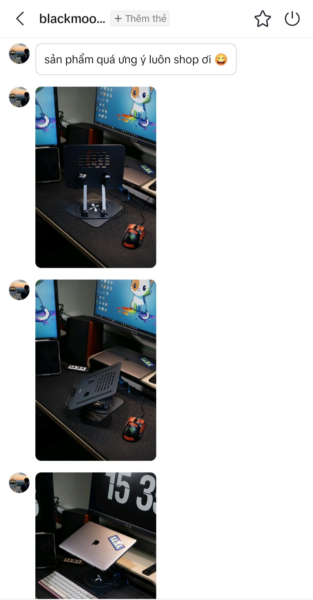 Ảnh review thật của khách: giá đỡ laptop Baseus UltraStable Pro Series