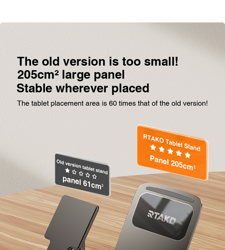 chube Giá đỡ tablet Rtako ZJ-P01 Thiết kế Mortise & Tenon, 4 khớp