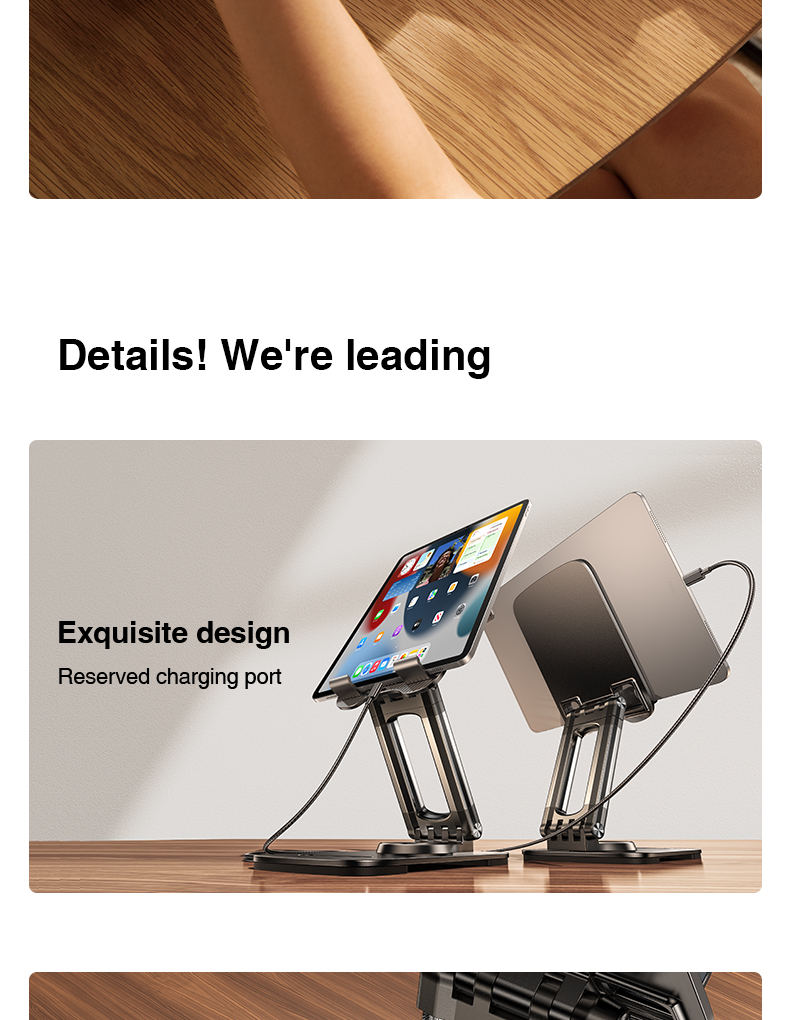 chube Giá đỡ tablet Rtako ZJ-P01 Thiết kế Mortise & Tenon, 4 khớp