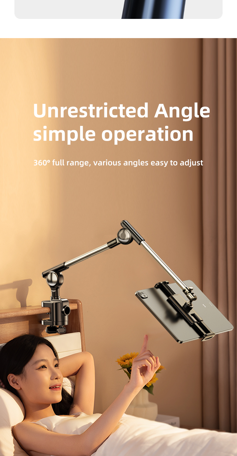 chube Giá đỡ điện thoại, iPad Rtako ZM-050 - Kẹp bàn xoay 360