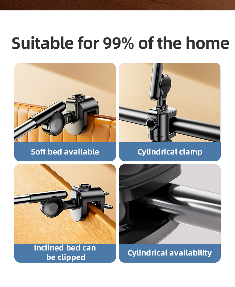 chube Giá đỡ điện thoại, iPad Rtako ZM-050 - Kẹp bàn xoay 360