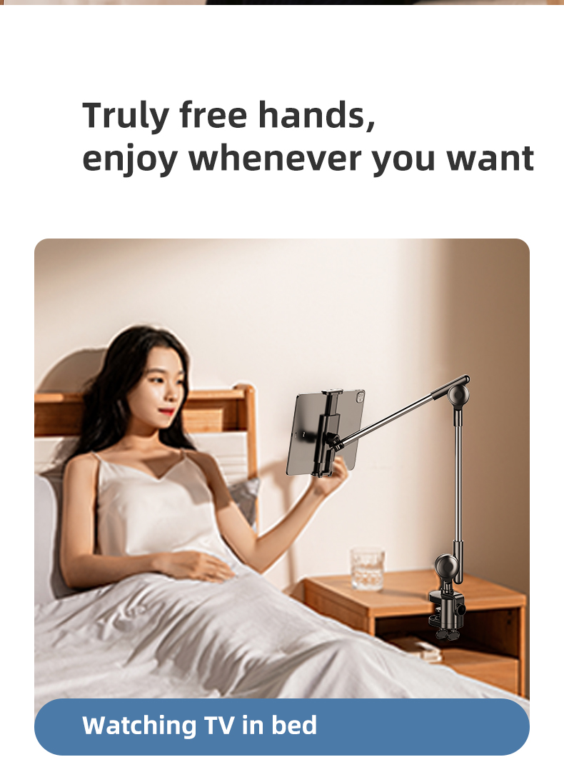 chube Giá đỡ điện thoại, iPad Rtako ZM-050 - Kẹp bàn xoay 360