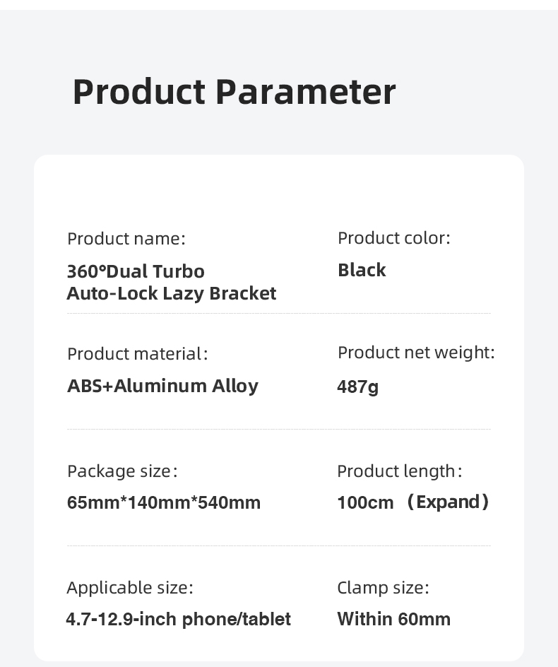 chube Giá đỡ điện thoại, iPad Rtako ZM-050 - Kẹp bàn xoay 360