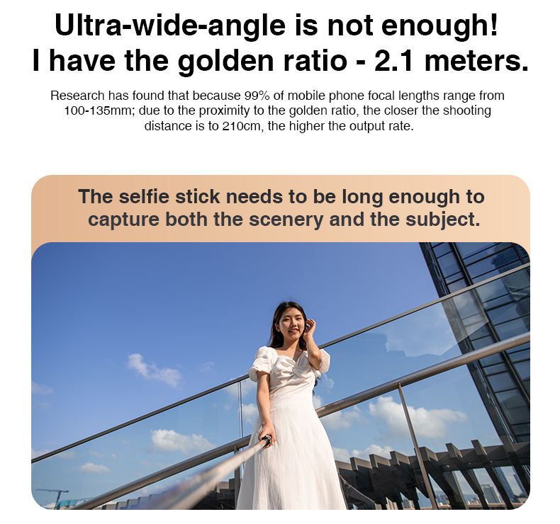 chube Tripod cho điện thoại góc siêu rộng RTAKO ZP220 2,1m