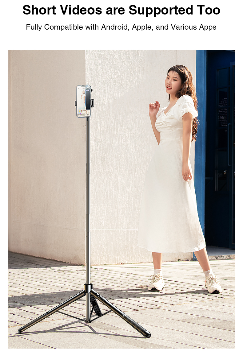 chube Tripod cho điện thoại Rtako Q05 1.6m Bluetooth Remote