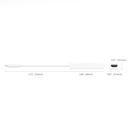 Cổng Chuyển Đổi Mazer ABS USB-C-HDMI 4K Adapter
