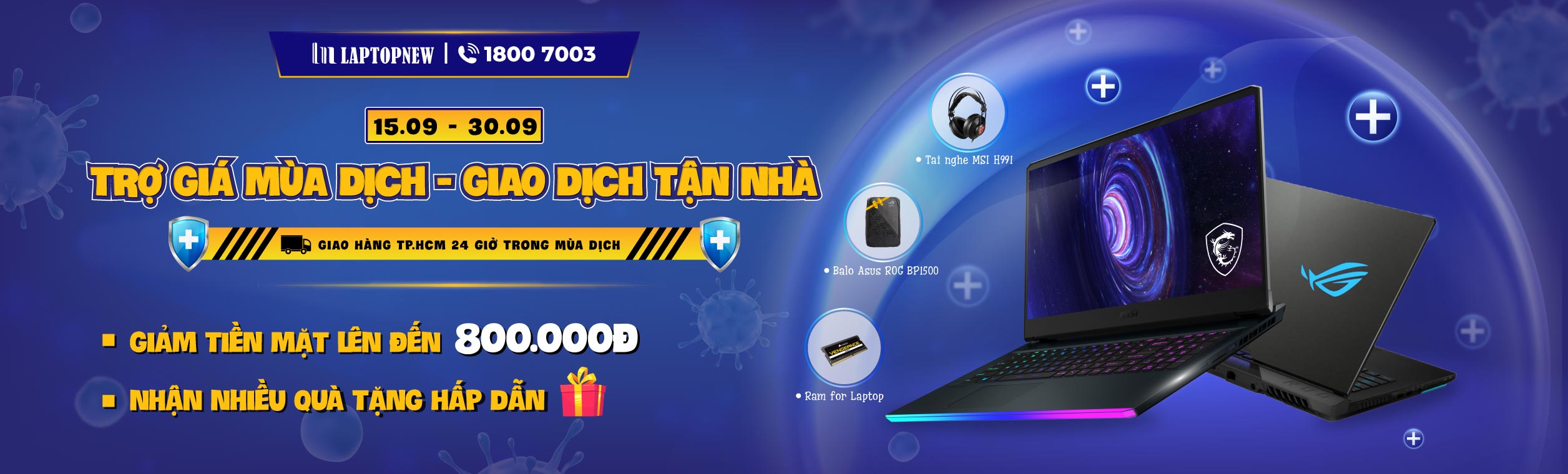 TRỢ GIÁ MÙA DỊCH - GIAO DỊCH TẬN NHÀ | MSIVIETNAM.vn