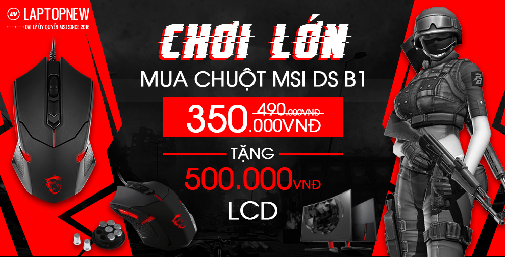 Mua chuột MSI DS B1 - Tặng ngay voucher 500.000đ