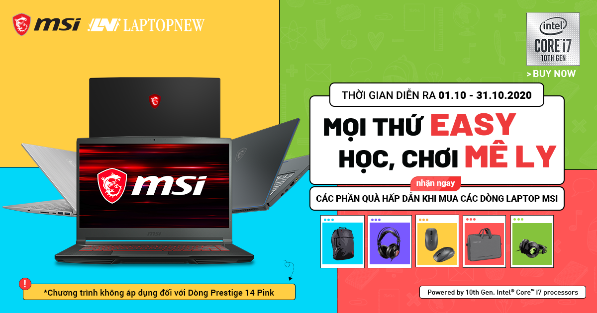 MỌI THỨ EASY - HỌC, CHƠI MÊ LY VỚI LAPTOP MSI