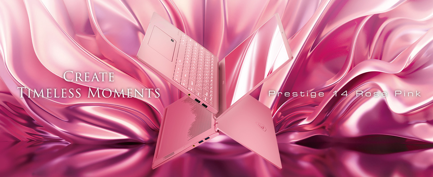 MSI cho ra mắt dòng LAPTOP mới mang tên Rose Pink Prestige 14
