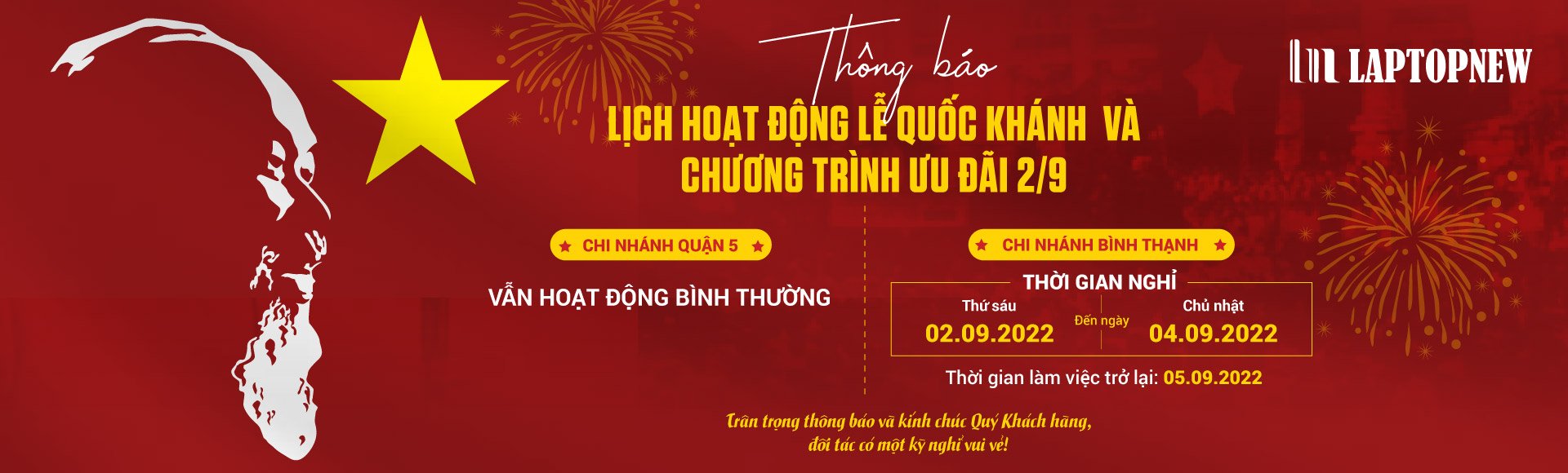CHƯƠNG TRÌNH CHÀO MỪNG LỄ QUỐC KHÁNH 2.9