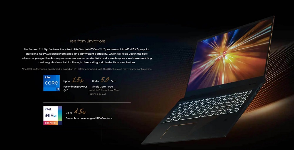 Hiệu năng đầy mạnh mẽ trong thân máy mỏng nhẹ